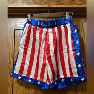 Amazon Red and Blue Striped Men's Boxer Shorts